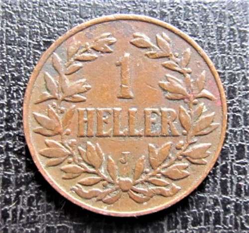 1905(J) GERMAN EAST AFRICA 1 HELLER