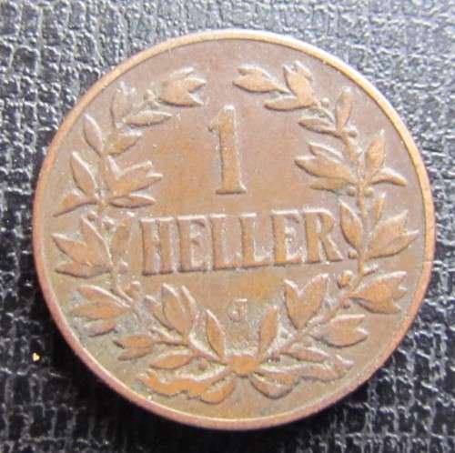 1907(J) GERMAN EAST AFRICA 1 HELLER