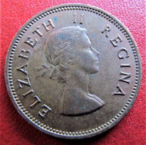 1958 Half Penny 1/2d SA UNION