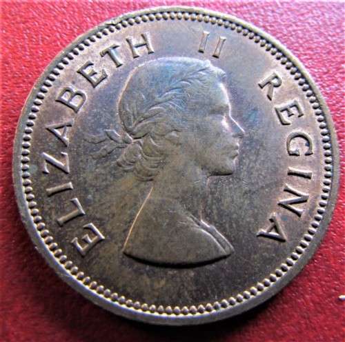 1958 Half Penny 1/2d SA UNION
