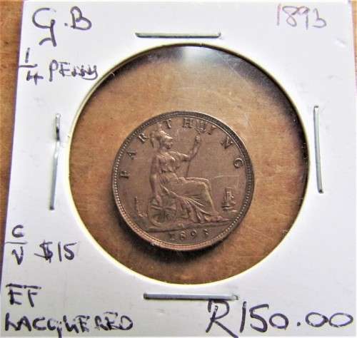 GB 1893 1/4d Farthing