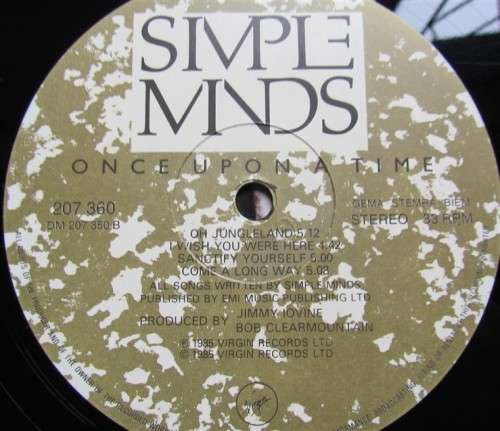 Simple Minds Vintage LP - Once Upon a Time