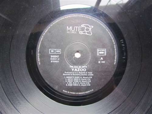 YAZOO - YOU AND ME BOTH - VINTAGE LP