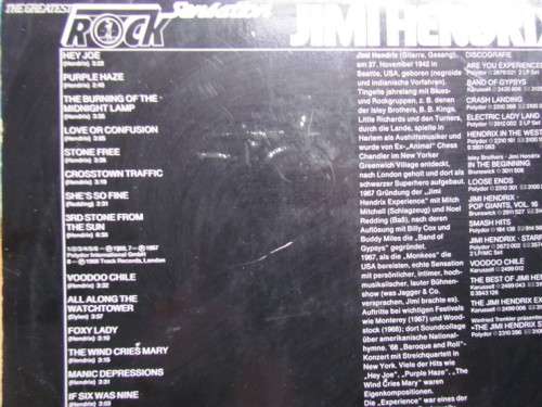 JIMI HENDRIX - ROCK SENSATION - VINTAGE LP