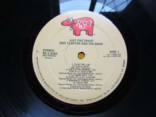 ERIC CLAPTON - JUST ONE NIGHT - VINTAGE VINYL LP SET