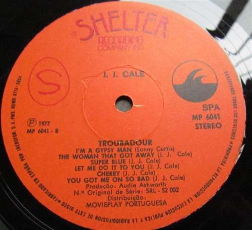 J.J CALE - Troubadour - VINTAGE LP