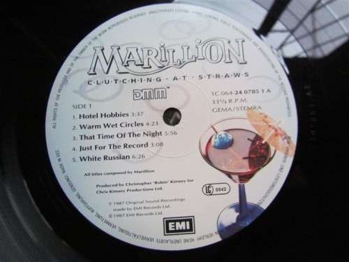 MARILLION - CLUTCHING AT STRAWS - VINTAGE LP