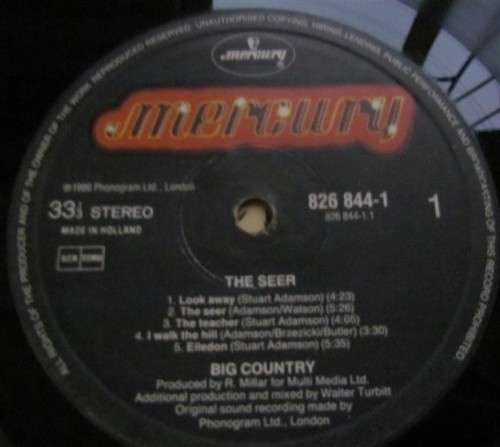BIG COUNTRY  - THE SEER - VINTAGE LP
