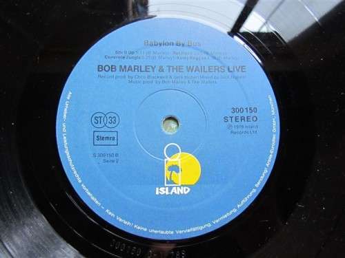 BOB MARLEY - BABYLON BY BUS - VINTAGE LP WITH NO COVER