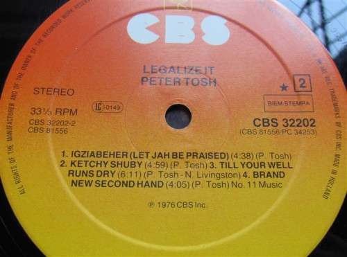 Peter Tosh - Legalize it - Vintage Vinyl LP