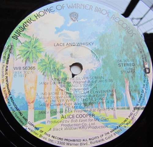 ALICE COOPER - LACE & WHISKY - VINTAGE LP