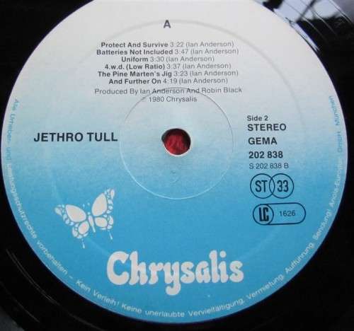 JETHRO TULL - A - VINTAGE LP