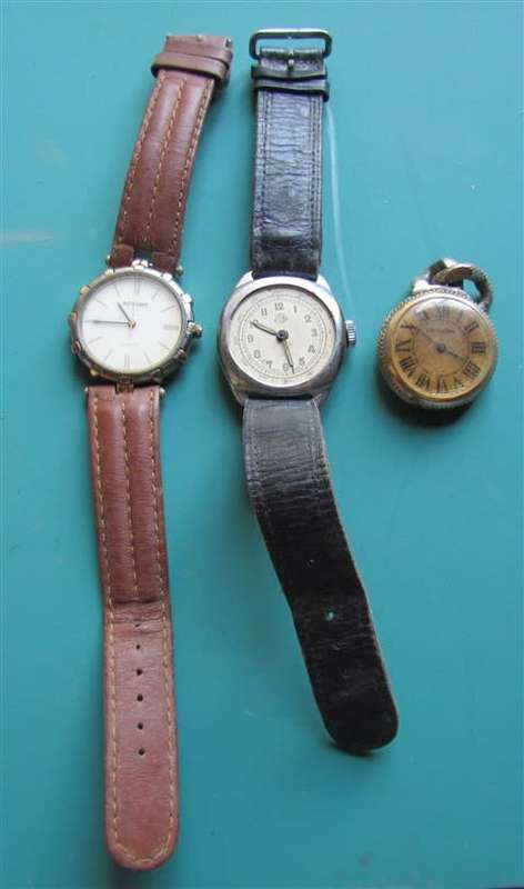 3 x Watches fro 1 Bid - Rocar Vintage + - Sold as Parts - Do not know if working