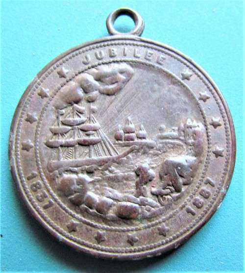 1887 Victoria Empress of India Jubilee Vintage Medallion