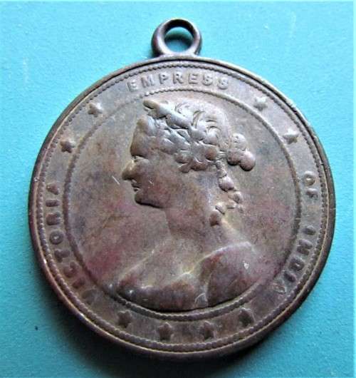 1887 Victoria Empress of India Jubilee Vintage Medallion
