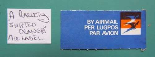 Airmail Stamp Error ***A True Rarity*** Orange Printing Shift
