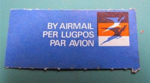 Airmail Stamp Error ***A True Rarity*** Orange Printing Shift