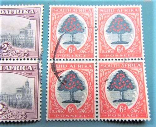 SA UNION BLOCKS OF 4 STAMPS LOT