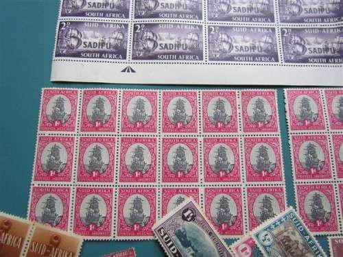 SA UNION BLOCKS OF STAMPS + SINGLES LOT