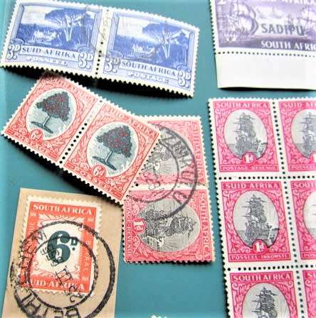 SA UNION BLOCKS OF STAMPS + SINGLES LOT