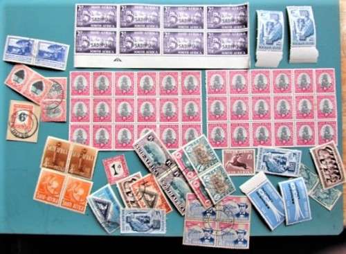 SA UNION BLOCKS OF STAMPS + SINGLES LOT