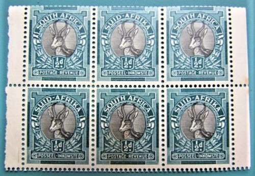 1947-54 SA Union Booklet Pane SACC 113