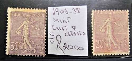 France Mint Lot 1903-38 Cat. Value  R3200