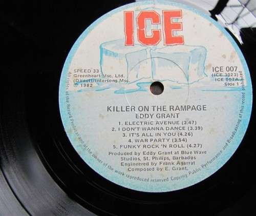 EDDY GRANT - VINTAGE LP - KILLER ON THE RAMPAGE