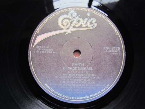 GEORGE MICHAEL VINTAGE LP - FAITH