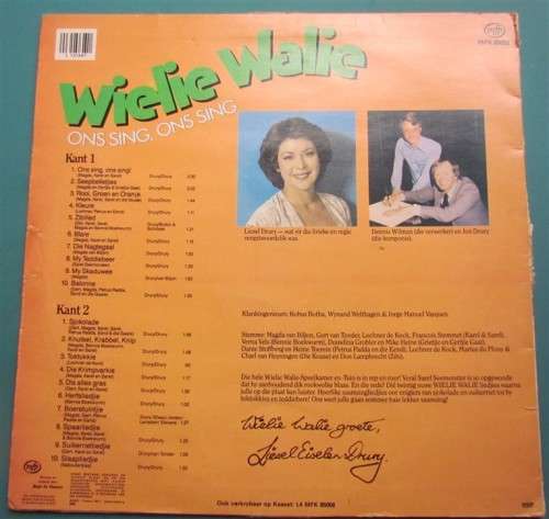 WIELIE WALIE VINTAGE LP - ONS SING,ONS SING
