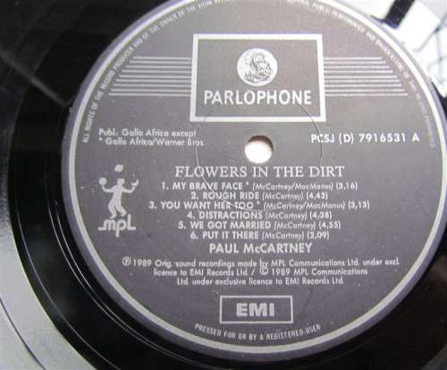 PAUL MC CARTNEY VINTAGE LP - FLOWERS IN THE DIRT