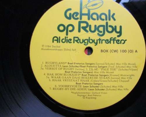 LEON SHUSTER VINTAGE LP - GEHAAK OP RUGBY