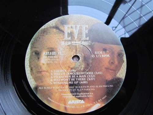 ALAN PARSONS PROJECT VINTAGE LP - EVE