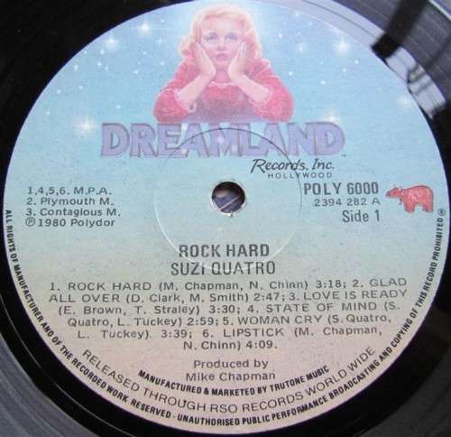 SUZI QUATTRO VINTAGE LP ROCK HARD
