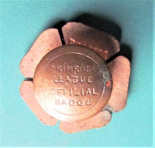 Primrose League Official Badge Enamelled Conservative Party