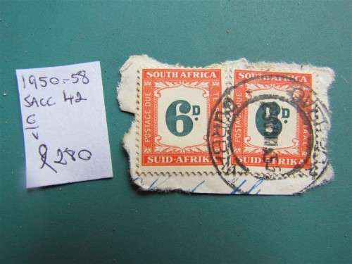 SA Union Postage Due 6d SACC 42