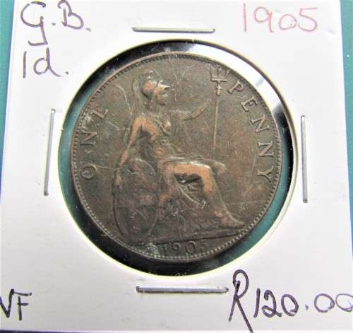 1905 GB 1d Penny