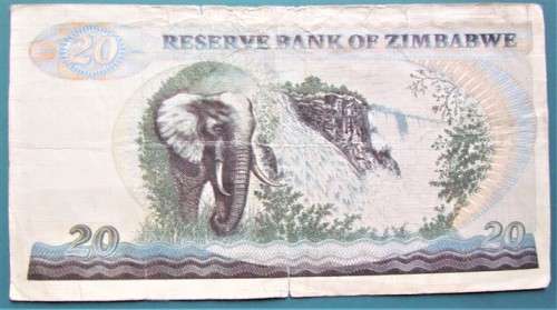 Zimbabwe Replica/Fake $20 Note