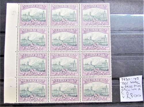 1930-45 SA Union Inverted Watermark Block SACC 44a - Value R800.00