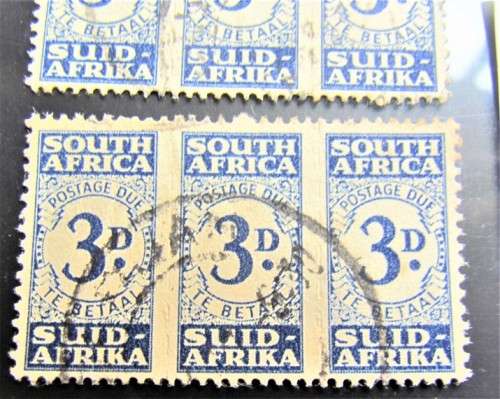 1940-44 Wartime Postage Due Used *SCARCE* 3d Lot Value  R2800.00