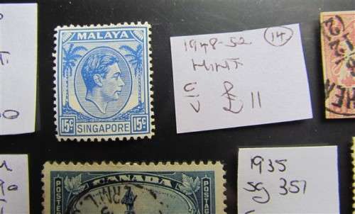 World Lot on Card - Better Stamps Lot - 1 Bid - Value = R750.00