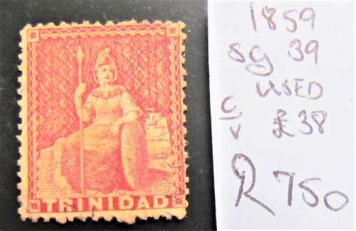 Trinidad 1859 SG.39 Used Value  R 760.00