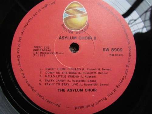 Asylum Choir II -  Leon Russell, Marc Benno  Vinyl LP Record
