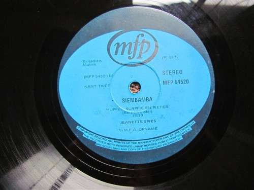 Siembamba - Tannie Jeanette Spies - Vintage Vinyl LP Record
