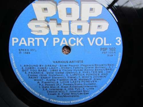 Popshop Partypack Vol. 3 - Vintage Vinyl LP Record