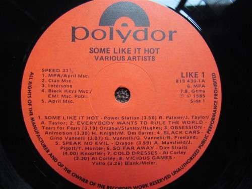 Some Like It Hot - Vintage Vinyl LP Record