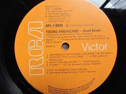 David Bowie - Young Americans - Vintage Vinyl LP Record