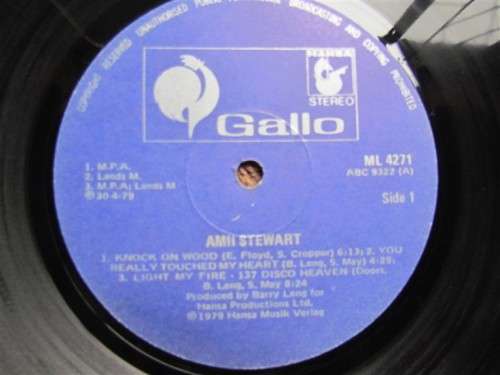 Amii Stewart - Vintage Vinyl LP Record