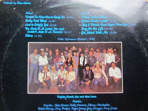 Waylon - Black on Black - Vintage Vinyl LP Record