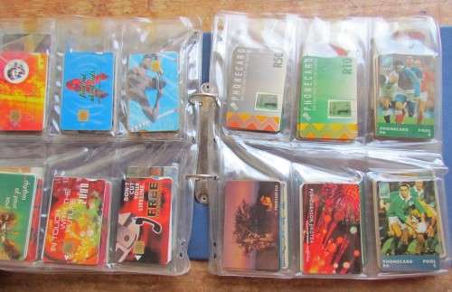 210 X VINTAGE TELEPHONE CARDS COLLECTION IN ALBUM